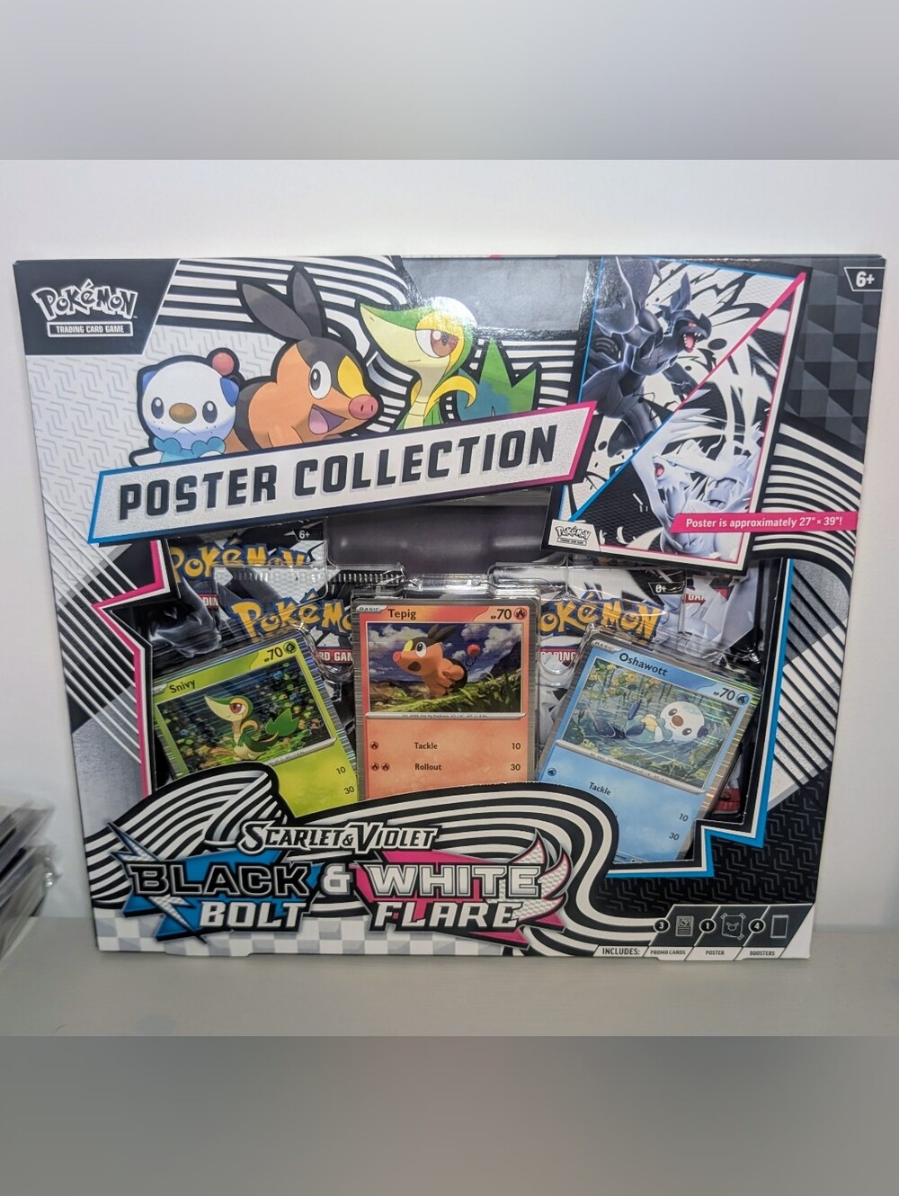 Pokemon Black Bolt And White Flare Unova Poster Collection Box